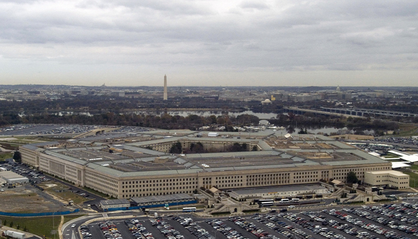 aerial view of The Pentagon