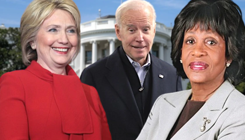 Hillary Clinton, Joe Biden, and Maxine Waters (composite image)