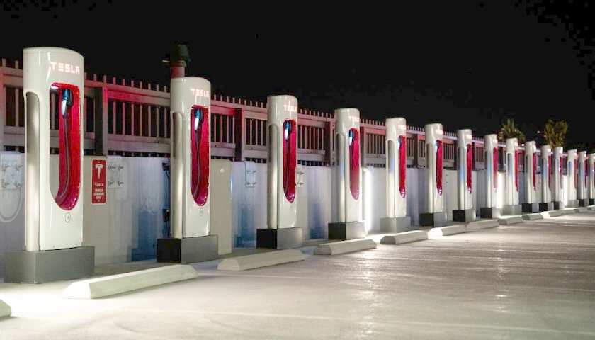 Tesla charging stations