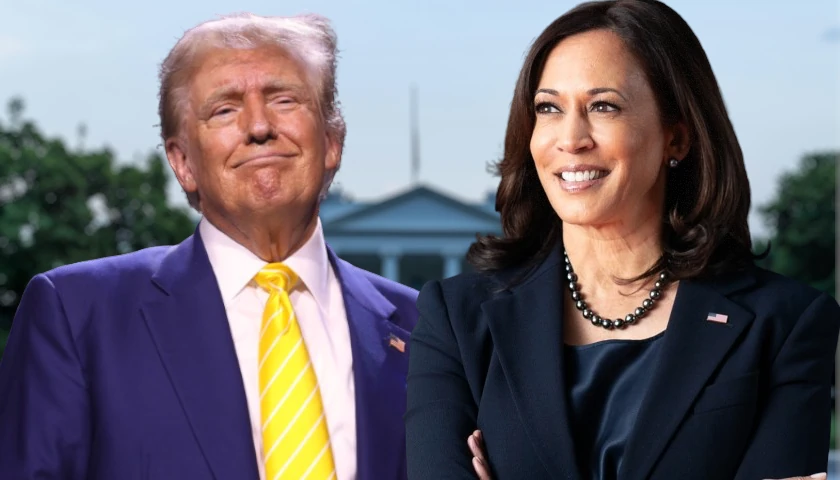 Donald Trump and Kamala Harris