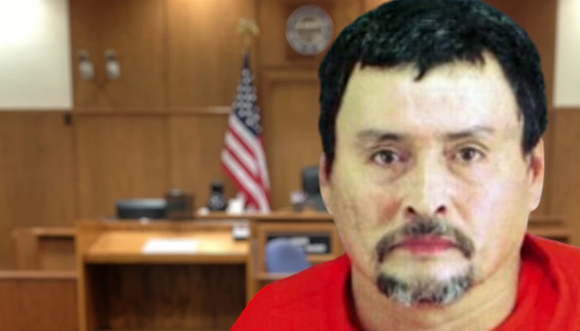 Robert Galo in a courtroom (composite image)