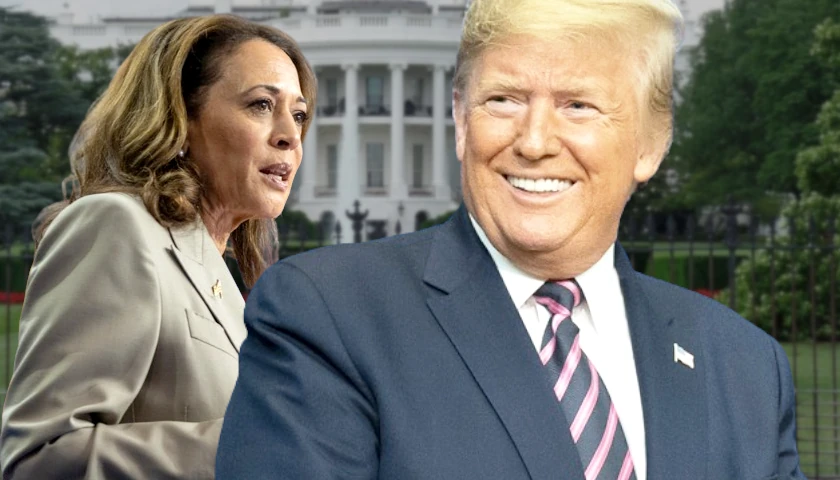 Donald Trump and Kamala Harris