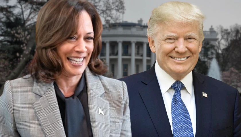 Donald Trump and Kamala Harris