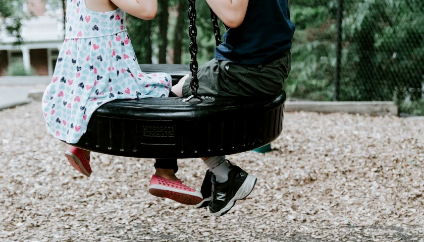 Kids on Swing