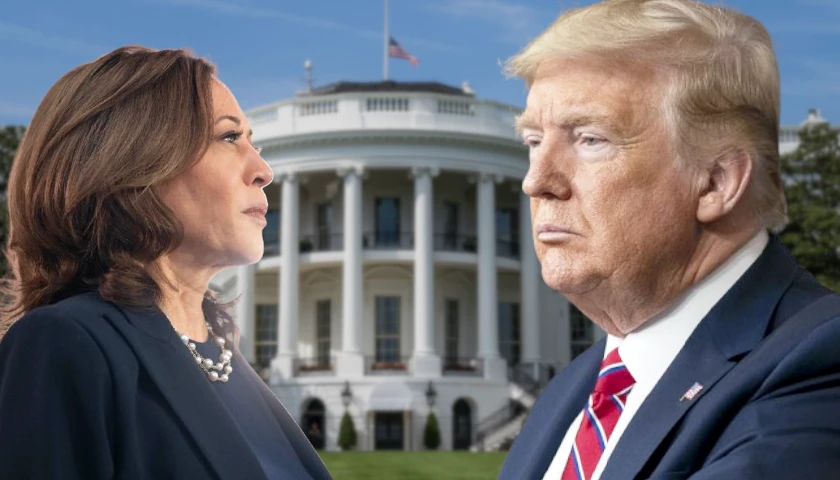 Donald Trump and Kamala Harris