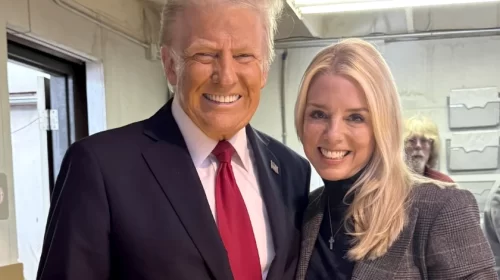 Pam Bondi and Donald Trump