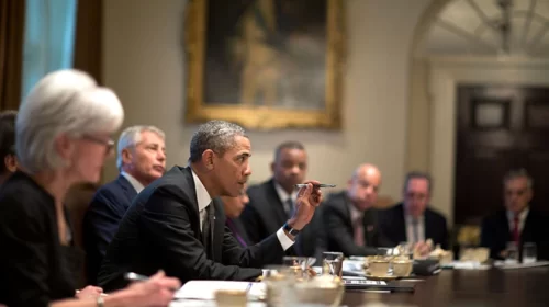 President Barack Obama Cabinet Meeting